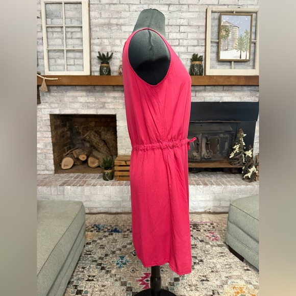 J. Jill • Button Front Drawstring Petite Dress - Picture 4 of 7